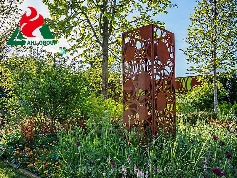 Industrial Landscape Corten steel Wall Art For City Gardens Landscape Wholesale